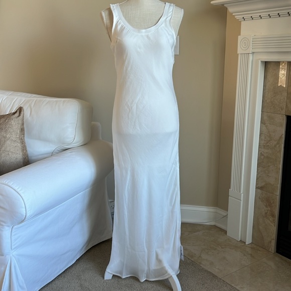 NWT ASOS DESIGN Bias Slip MIDI Dress Ivory US 6 - Picture 2 of 16